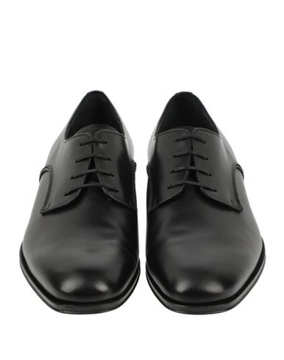 Shop Ferragamo Lace-up Shoes In Black