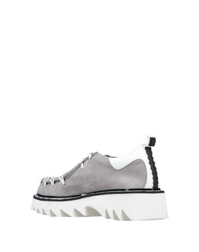 Shop Attimonelli's Laced Shoes In Grey