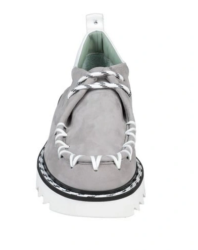 Shop Attimonelli's Laced Shoes In Grey