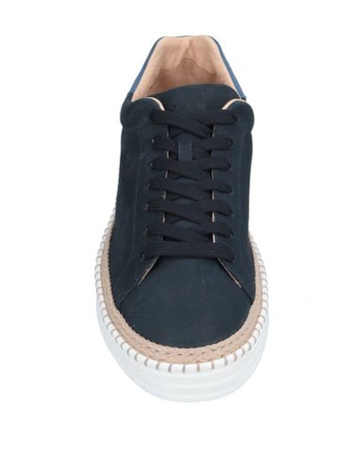 Shop Hogan Man Sneakers Midnight Blue Size 11.5 Leather