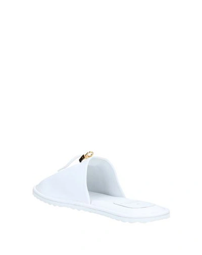 Shop Buscemi Slippers In White