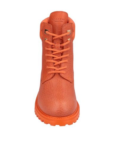 Shop Buscemi Ankle Boots In Orange