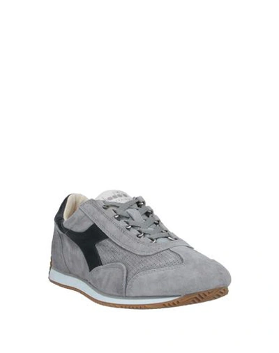 Shop Diadora Heritage Man Sneakers Light Grey Size 7 Soft Leather