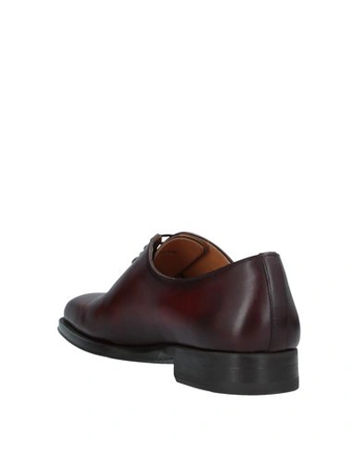 Shop Magnanni Laced Shoes In Dark Brown