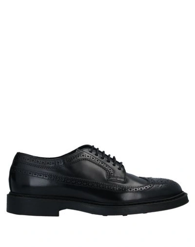 Shop Doucal's Laced Shoes In Black