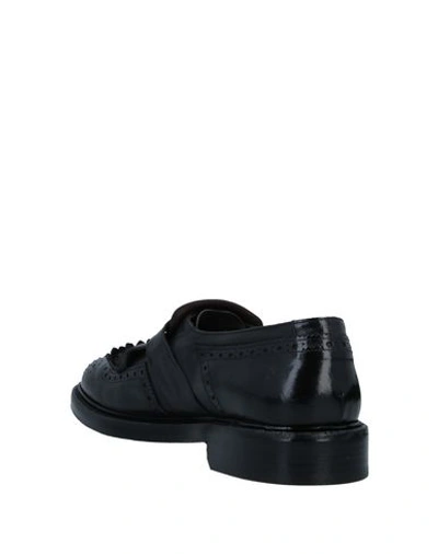 Green George Loafers In Black