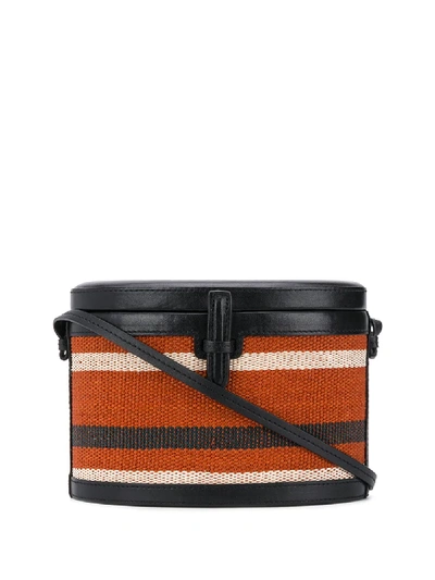 Shop Hunting Season Trunk Woven-effect Bag In Black