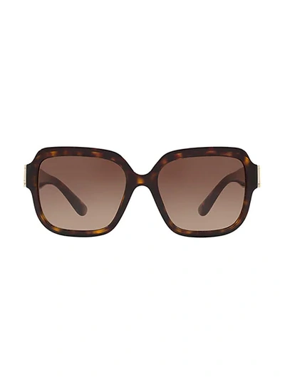 Shop Dolce & Gabbana Eternal 56mm Square Sunglasses In Havana