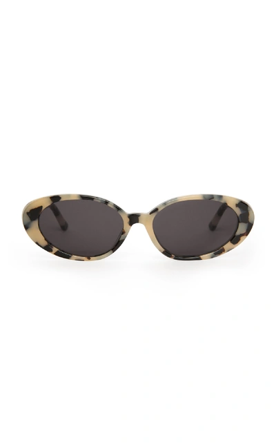 Shop Velvet Canyon The Poet Round-frame Acetate Sunglasses In Brown