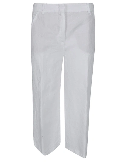 Shop Aspesi Straight Trousers In White
