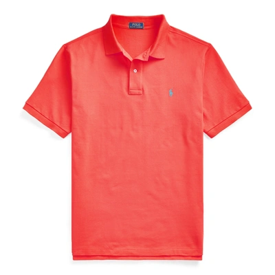Shop Polo Ralph Lauren The Iconic Mesh Polo Shirt In Racing Red