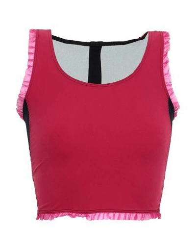 Shop Sàpopa Woman Top Red Size Xs Nylon, Elastane, Polyester