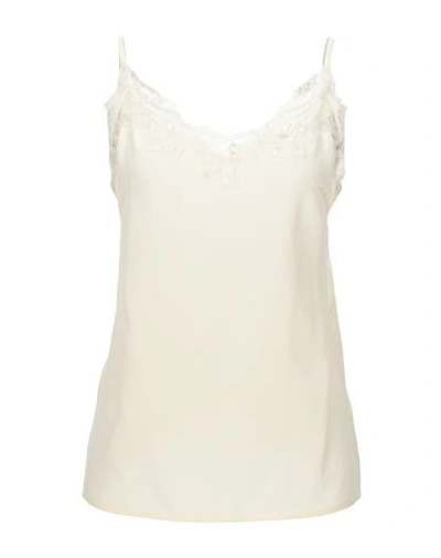 Shop Les Coyotes De Paris Silk Top In Ivory