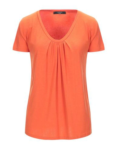 Shop Weekend Max Mara T-shirts In Orange