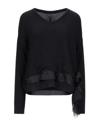 Manila Grace T-shirts In Black