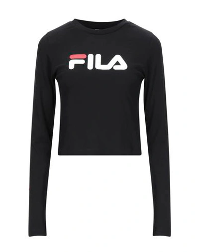 Shop Fila Woman T-shirt Black Size Xl Cotton