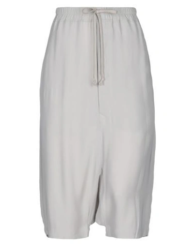 Shop Rick Owens Shorts & Bermuda In Light Grey