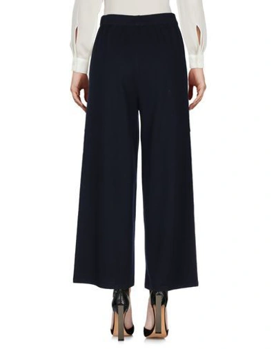 Shop Anneclaire Casual Pants In Dark Blue