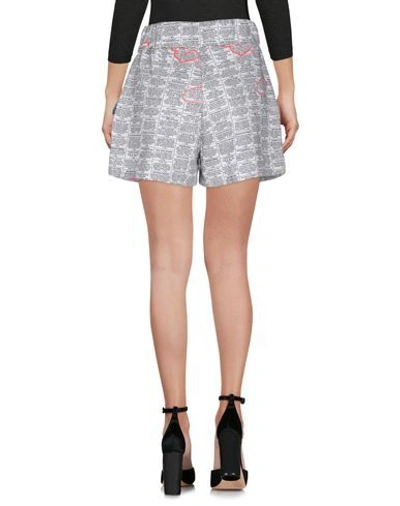 Shop Jeremy Scott Woman Shorts & Bermuda Shorts Light Grey Size 6 Cotton