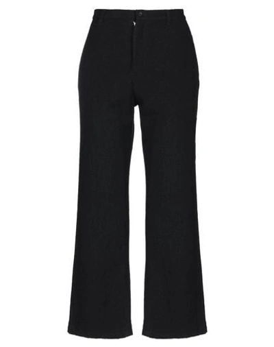 Shop Yohji Yamamoto Casual Pants In Black