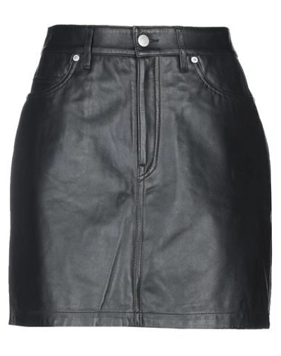 Shop Calvin Klein Jeans Est.1978 Calvin Klein Jeans Woman Mini Skirt Black Size 27 Soft Leather