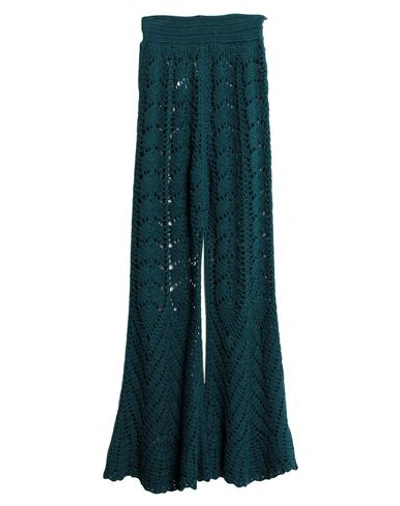 Shop Elisabetta Franchi Woman Pants Deep Jade Size 6 Wool, Acrylic In Green