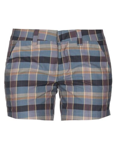 Shop Dondup Shorts In Slate Blue