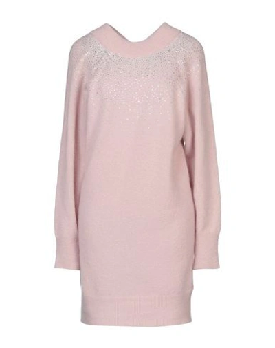 Shop Blumarine Short Dresses In Pastel Pink