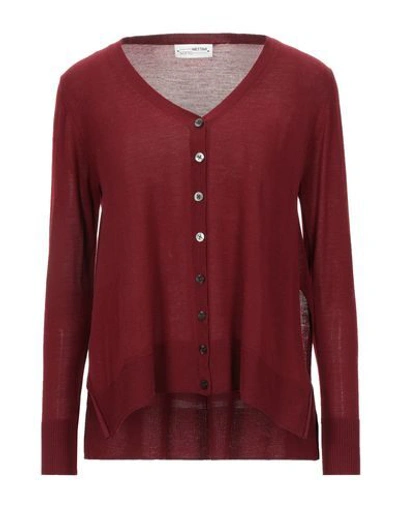 Shop Sottomettimi Cardigans In Maroon