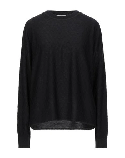 Shop Ballantyne Woman Sweater Black Size 6 Wool, Viscose, Metallic Polyester