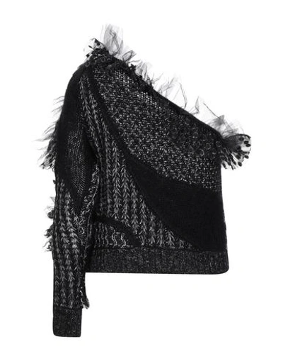 Alberta Ferretti Sweaters In Black