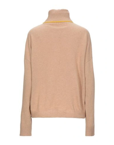 Semicouture Turtlenecks In Camel