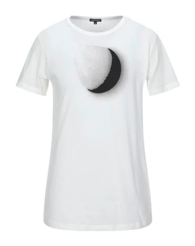 Shop Ann Demeulemeester T-shirts In Ivory