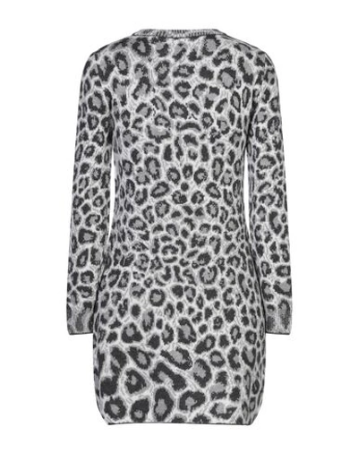Shop Alberta Ferretti Woman Mini Dress Light Grey Size 10 Virgin Wool