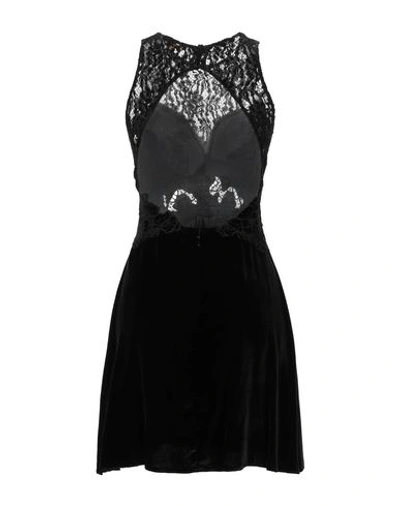 Shop Ermanno Scervino Woman Midi Dress Black Size 8 Viscose, Silk, Cotton, Polyamide