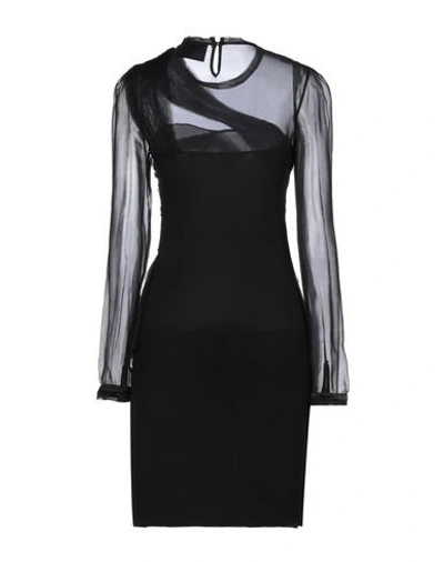 Shop Amen Couture Woman Mini Dress Black Size 2 Wool, Viscose, Silk, Polyester