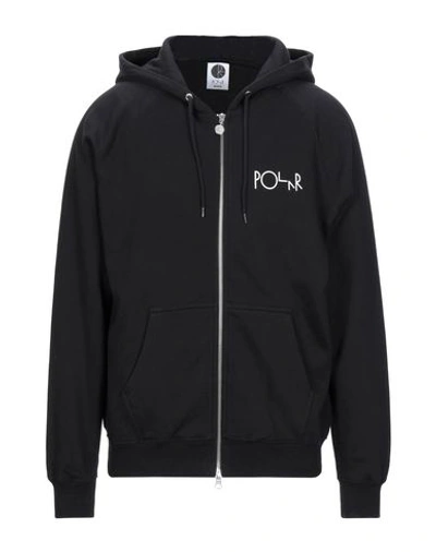 Shop Polar Hooded Sweatshirt In Black