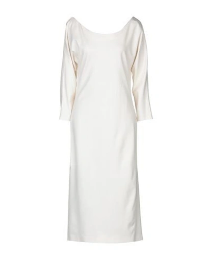 Shop Liviana Conti Knee-length Dresses In Ivory