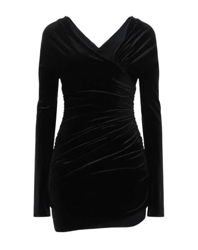 Shop Alexandre Vauthier Woman Mini Dress Black Size 6 Polyester, Elastane