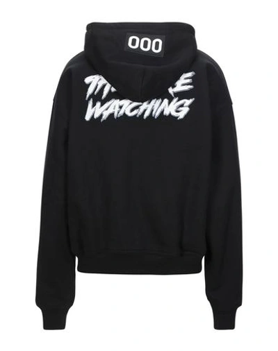 Shop 000 Worldwide Hooded Sweatshirt In Black