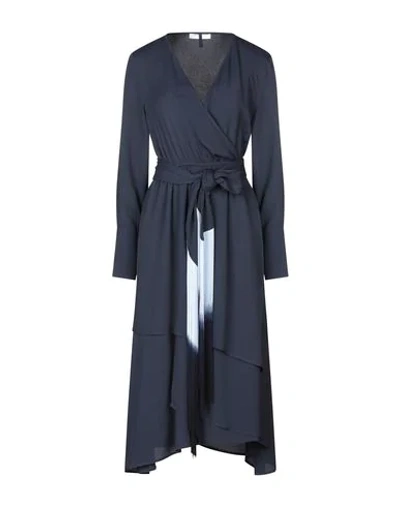 Shop Beatrice B Beatrice.b 3/4 Length Dresses In Dark Blue