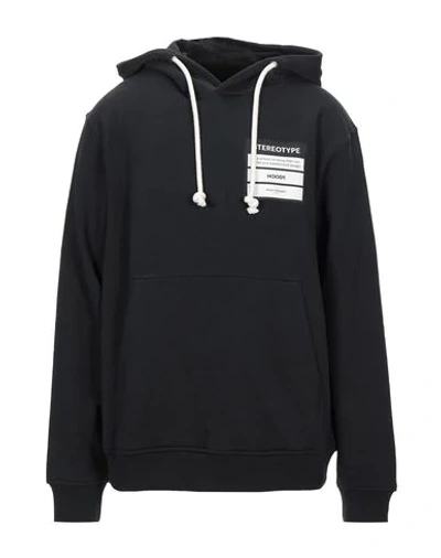 Shop Maison Margiela Hooded Sweatshirt In Black