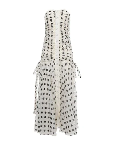 Shop Zimmermann 3/4 Length Dresses In Ivory