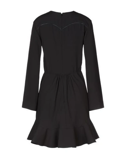 Shop Chloé Woman Mini Dress Black Size 8 Triacetate, Polyester