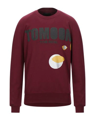 Shop Tom Rebl Sweatshirts In Maroon