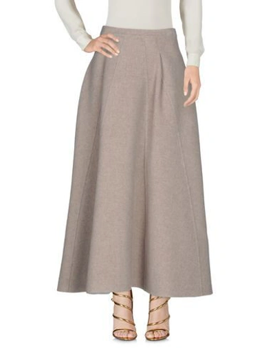 Shop Brock Collection Long Skirts In Sand