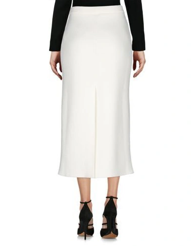 Shop Alessandra Rich Knee Length Skirt In Ivory