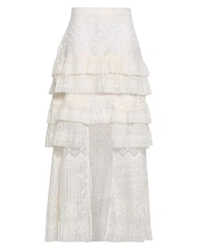 Shop Zimmermann Mini Skirt In Ivory