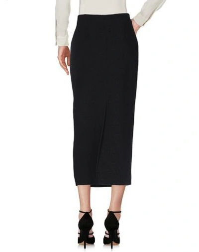 Shop Alessandra Rich Woman Midi Skirt Black Size 6 Virgin Wool, Polyamide