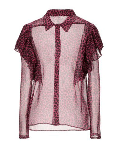 Shop Philosophy Di Lorenzo Serafini Woman Shirt Fuchsia Size 2 Polyester In Pink
